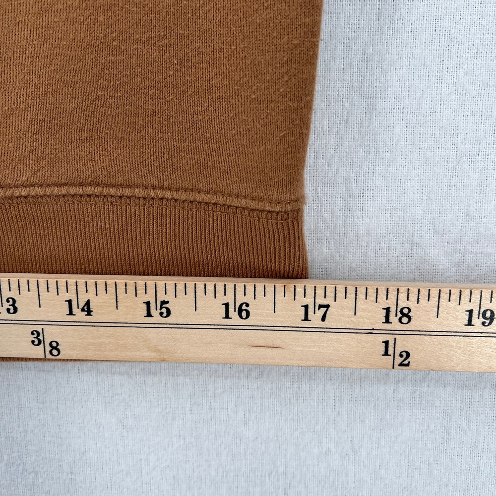 EVERLANE Crewneck Sweatshirt Womens XS Brown Long Sleeve French Terry Pullover - Picture 6 of 11